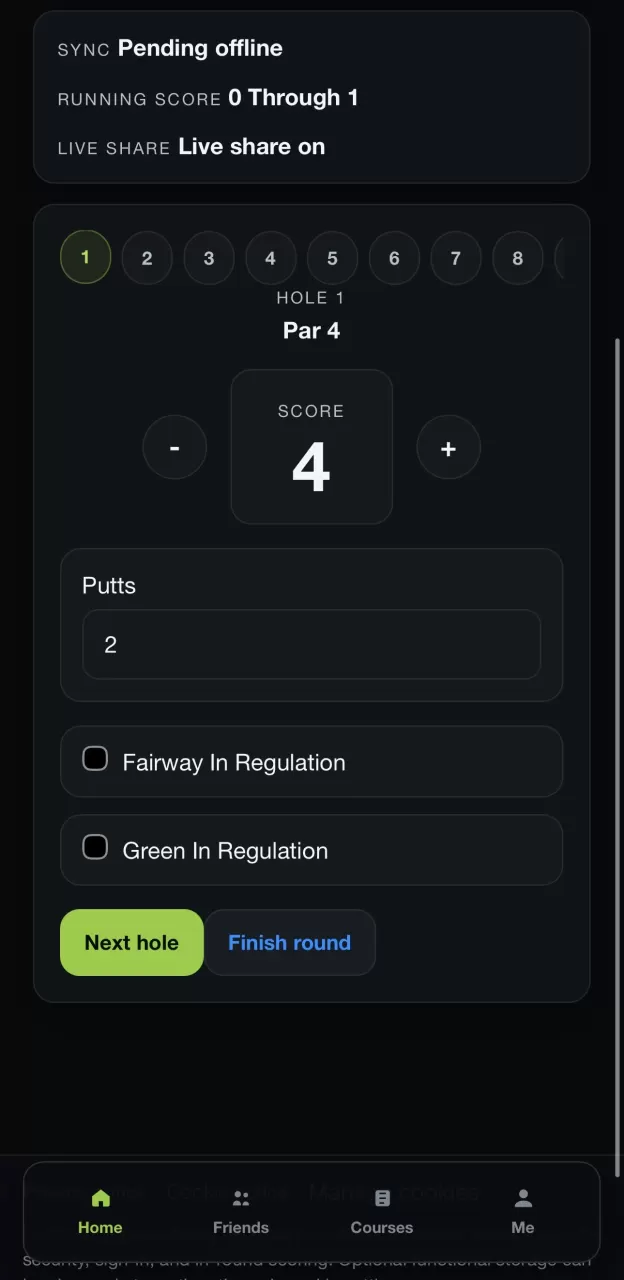 Score every hole without slowing down.